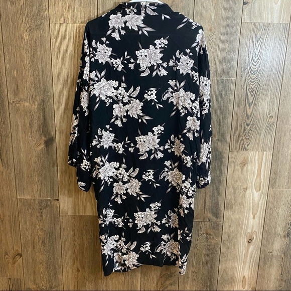 SPIRITUAL gangster maya floral tie front kimono OS - Picture 3 of 9